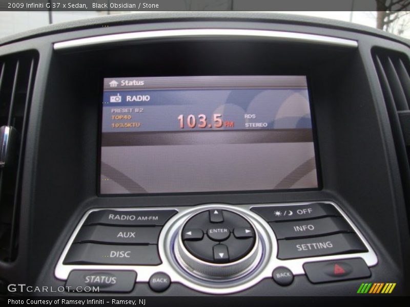 Black Obsidian / Stone 2009 Infiniti G 37 x Sedan