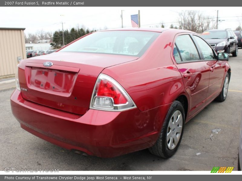 Redfire Metallic / Camel 2007 Ford Fusion S