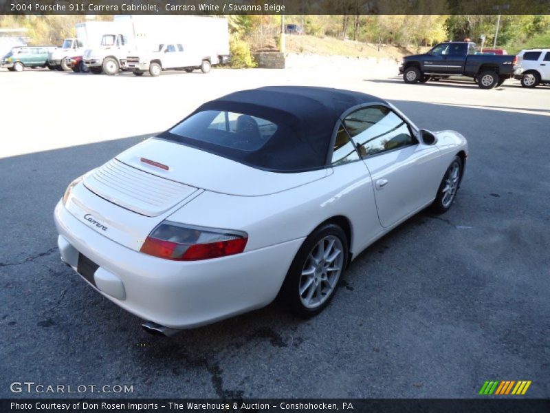 Carrara White / Savanna Beige 2004 Porsche 911 Carrera Cabriolet