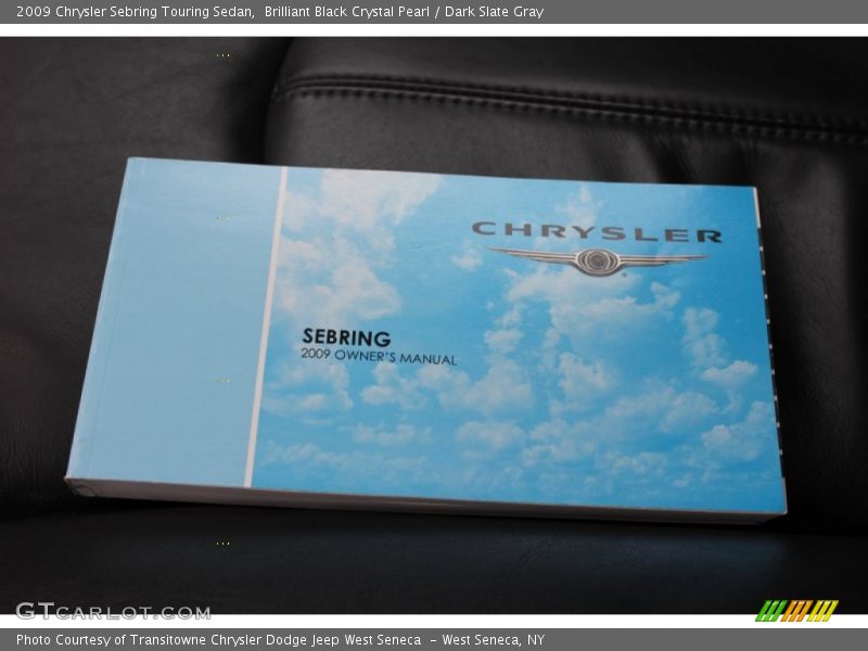 Brilliant Black Crystal Pearl / Dark Slate Gray 2009 Chrysler Sebring Touring Sedan