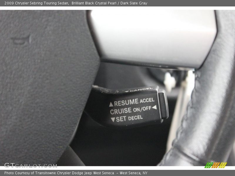 Brilliant Black Crystal Pearl / Dark Slate Gray 2009 Chrysler Sebring Touring Sedan