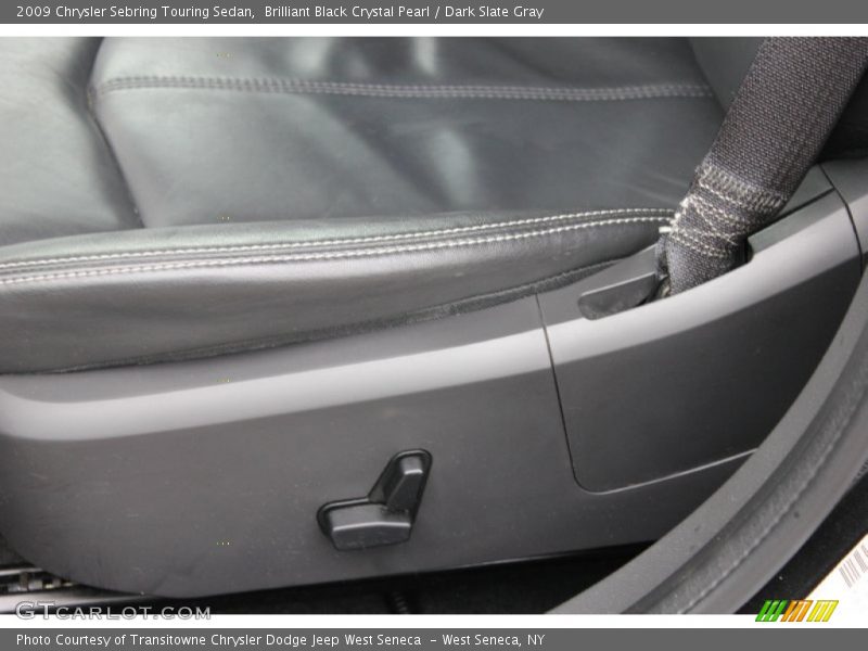Brilliant Black Crystal Pearl / Dark Slate Gray 2009 Chrysler Sebring Touring Sedan