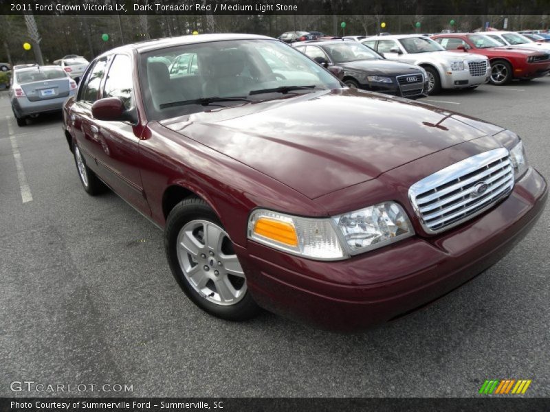 Dark Toreador Red / Medium Light Stone 2011 Ford Crown Victoria LX