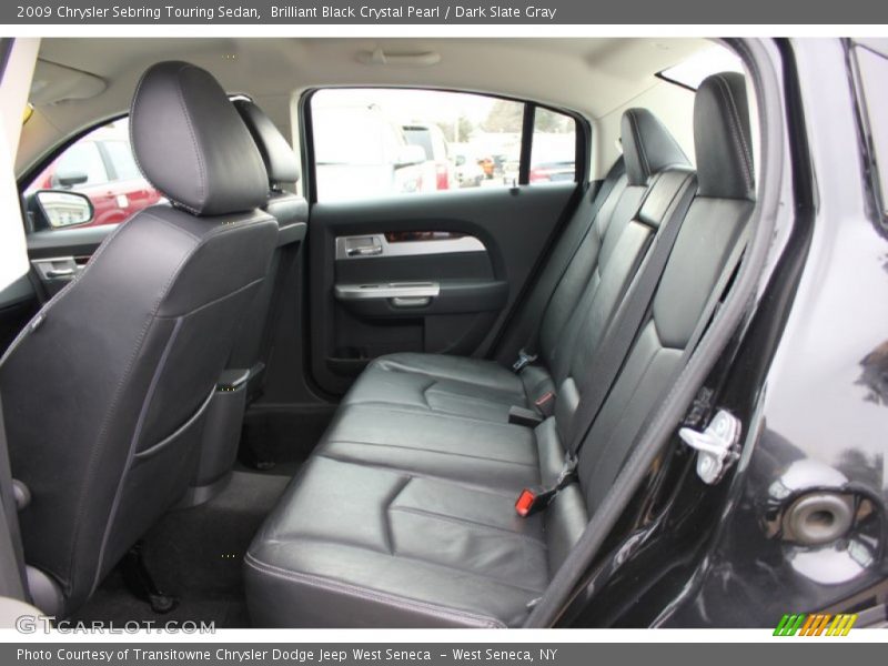 Brilliant Black Crystal Pearl / Dark Slate Gray 2009 Chrysler Sebring Touring Sedan
