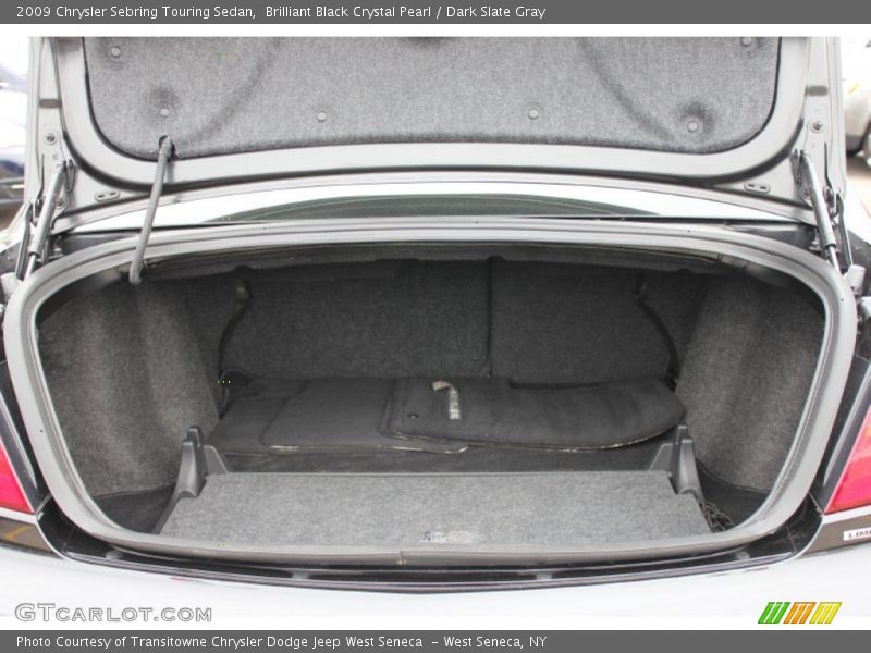 Brilliant Black Crystal Pearl / Dark Slate Gray 2009 Chrysler Sebring Touring Sedan