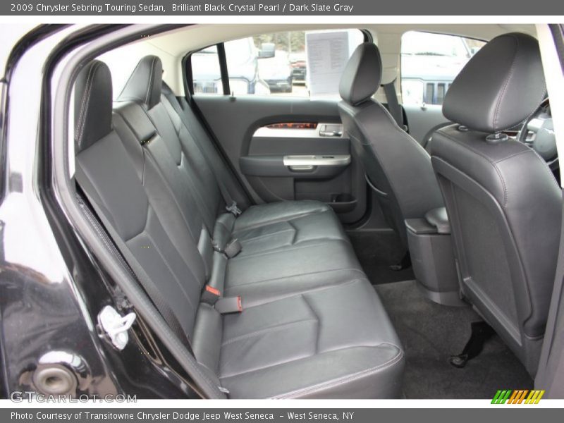 Brilliant Black Crystal Pearl / Dark Slate Gray 2009 Chrysler Sebring Touring Sedan