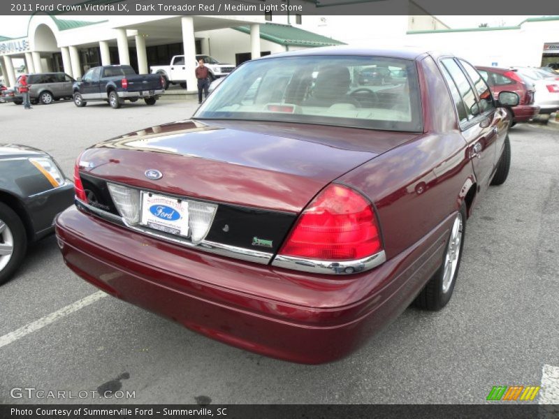 Dark Toreador Red / Medium Light Stone 2011 Ford Crown Victoria LX