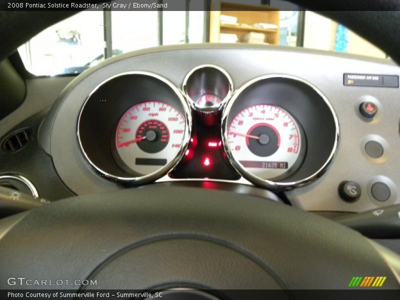 Sly Gray / Ebony/Sand 2008 Pontiac Solstice Roadster