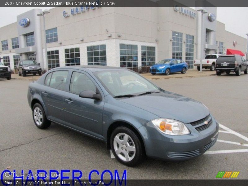 Blue Granite Metallic / Gray 2007 Chevrolet Cobalt LS Sedan