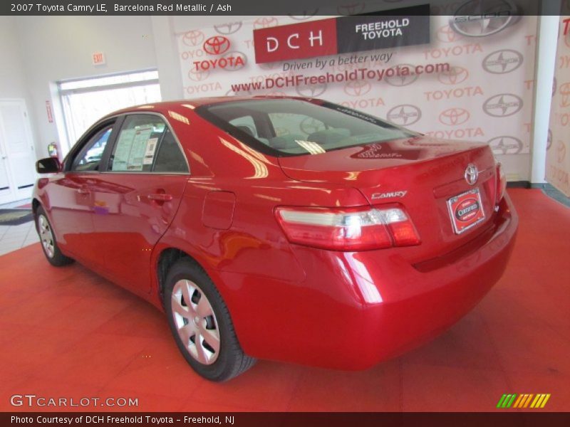 Barcelona Red Metallic / Ash 2007 Toyota Camry LE