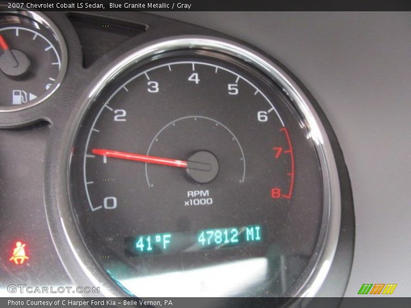 Blue Granite Metallic / Gray 2007 Chevrolet Cobalt LS Sedan