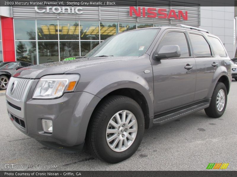 Sterling Grey Metallic / Black 2009 Mercury Mariner Premier V6