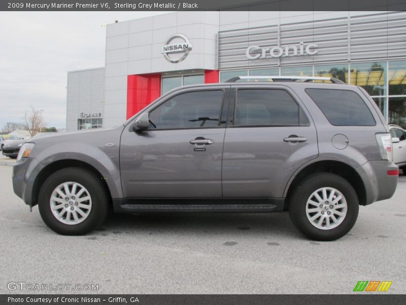 Sterling Grey Metallic / Black 2009 Mercury Mariner Premier V6