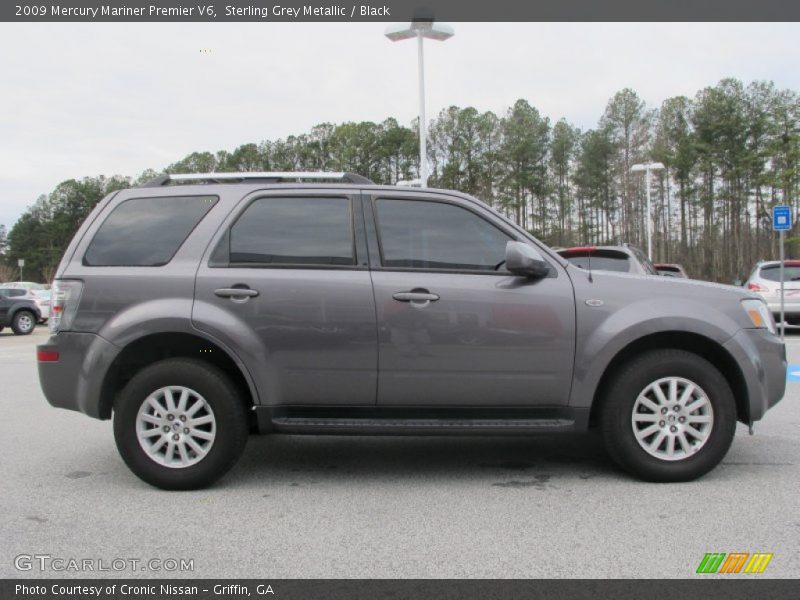 Sterling Grey Metallic / Black 2009 Mercury Mariner Premier V6