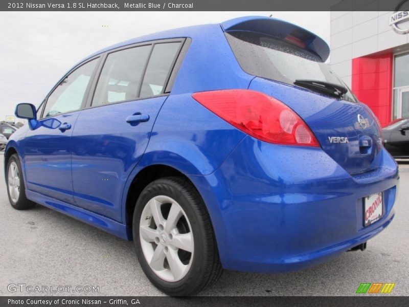 Metallic Blue / Charcoal 2012 Nissan Versa 1.8 SL Hatchback