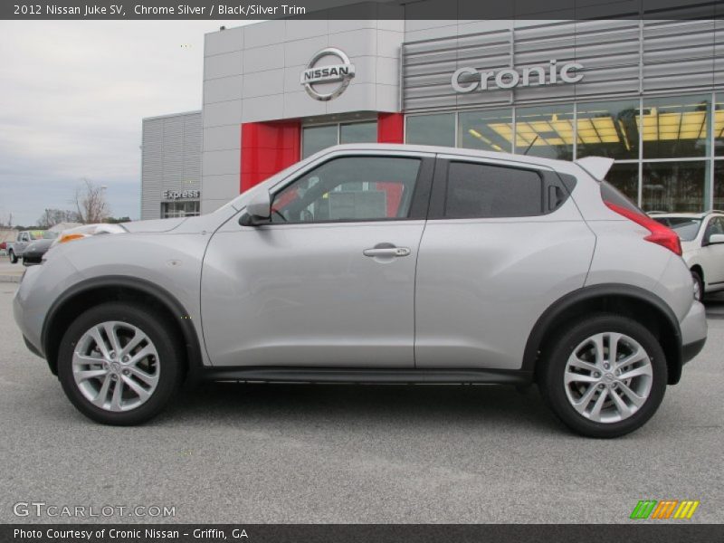 Chrome Silver / Black/Silver Trim 2012 Nissan Juke SV