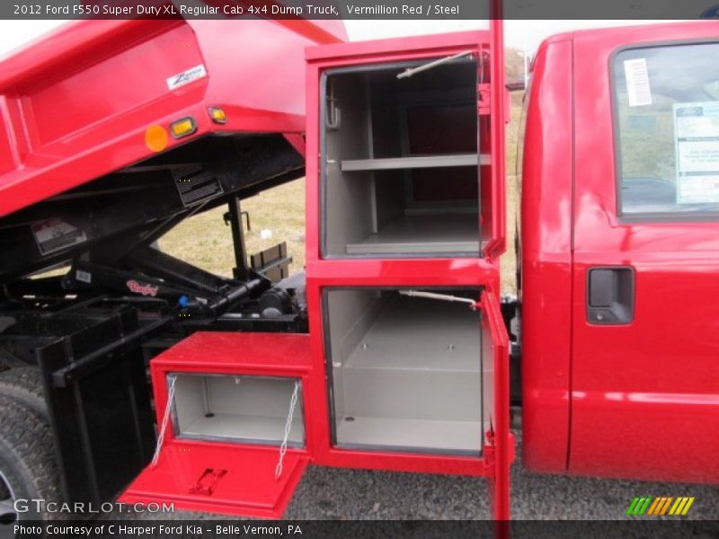  2012 F550 Super Duty XL Regular Cab 4x4 Dump Truck Vermillion Red