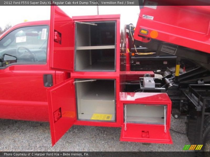 Vermillion Red / Steel 2012 Ford F550 Super Duty XL Regular Cab 4x4 Dump Truck