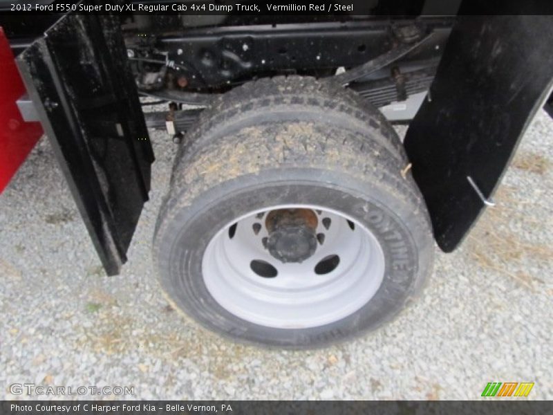  2012 F550 Super Duty XL Regular Cab 4x4 Dump Truck Wheel