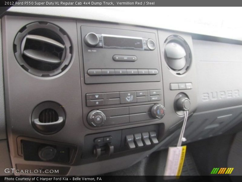 Vermillion Red / Steel 2012 Ford F550 Super Duty XL Regular Cab 4x4 Dump Truck