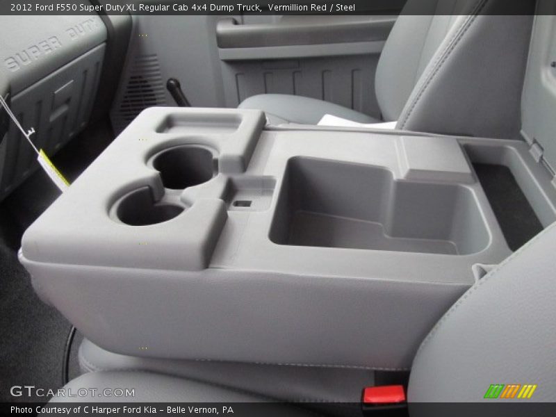 Vermillion Red / Steel 2012 Ford F550 Super Duty XL Regular Cab 4x4 Dump Truck