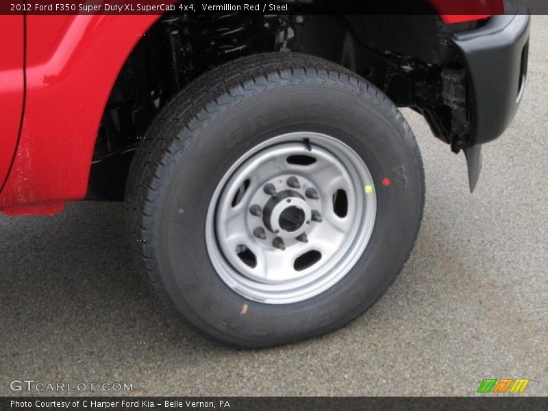 Vermillion Red / Steel 2012 Ford F350 Super Duty XL SuperCab 4x4
