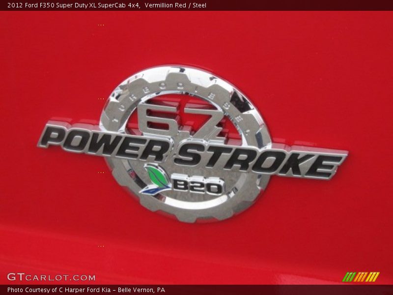 Vermillion Red / Steel 2012 Ford F350 Super Duty XL SuperCab 4x4