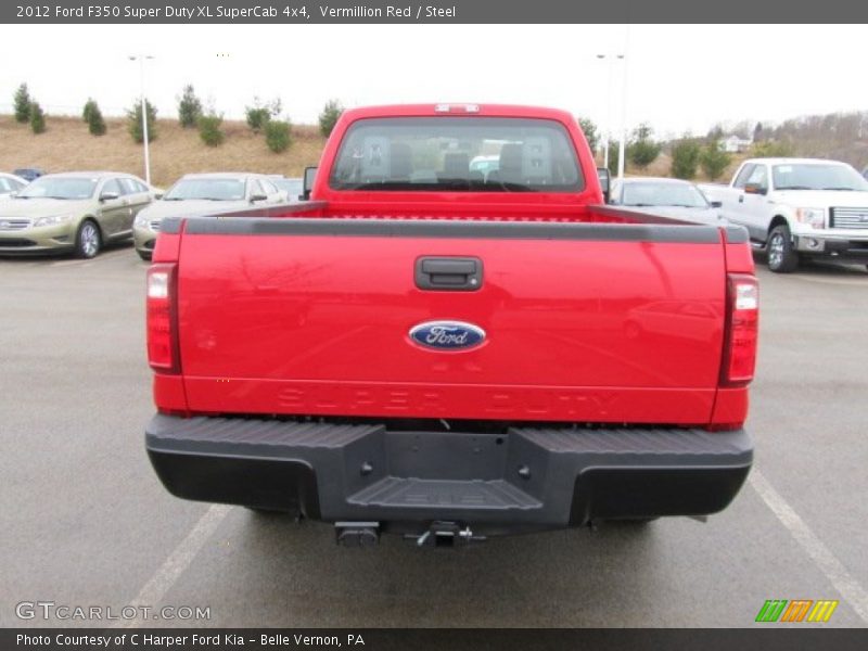 Vermillion Red / Steel 2012 Ford F350 Super Duty XL SuperCab 4x4