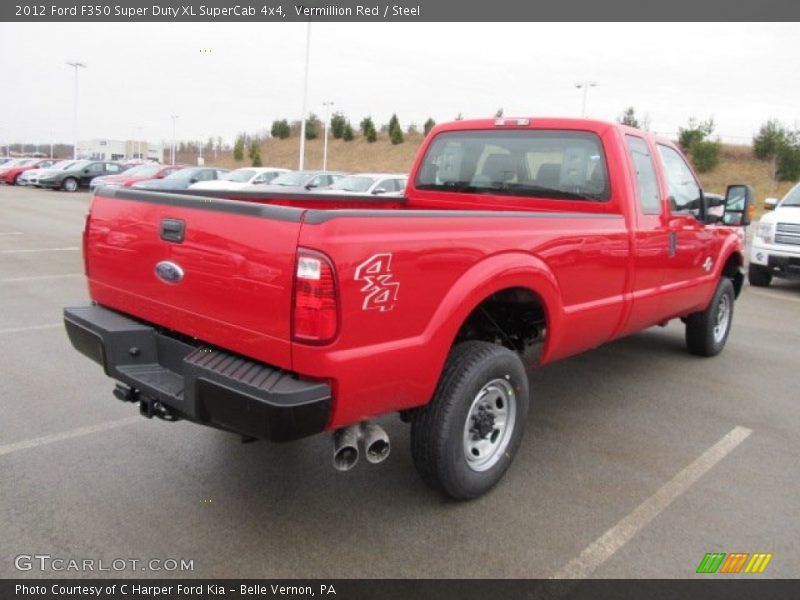 Vermillion Red / Steel 2012 Ford F350 Super Duty XL SuperCab 4x4