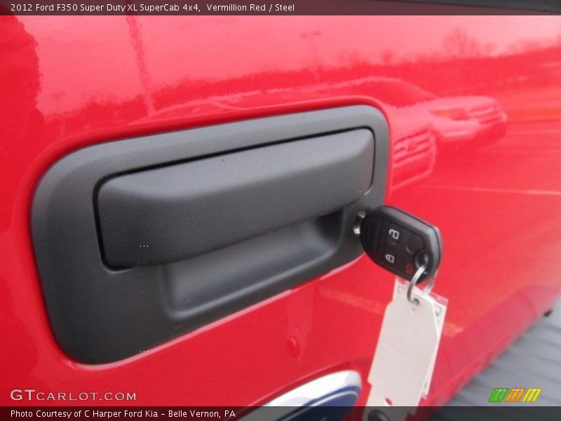 Vermillion Red / Steel 2012 Ford F350 Super Duty XL SuperCab 4x4