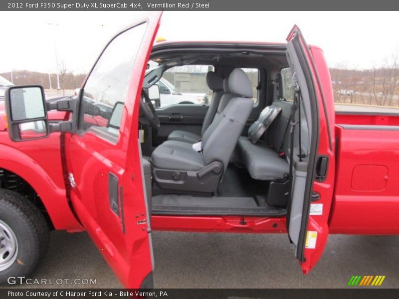 Vermillion Red / Steel 2012 Ford F350 Super Duty XL SuperCab 4x4