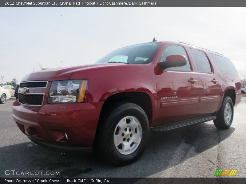 Crystal Red Tintcoat / Light Cashmere/Dark Cashmere 2012 Chevrolet Suburban LT