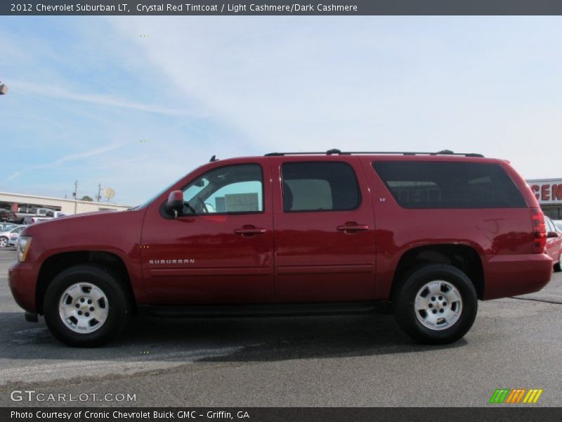 Crystal Red Tintcoat / Light Cashmere/Dark Cashmere 2012 Chevrolet Suburban LT