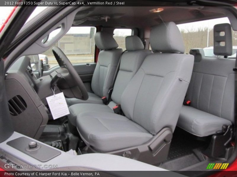 Vermillion Red / Steel 2012 Ford F350 Super Duty XL SuperCab 4x4