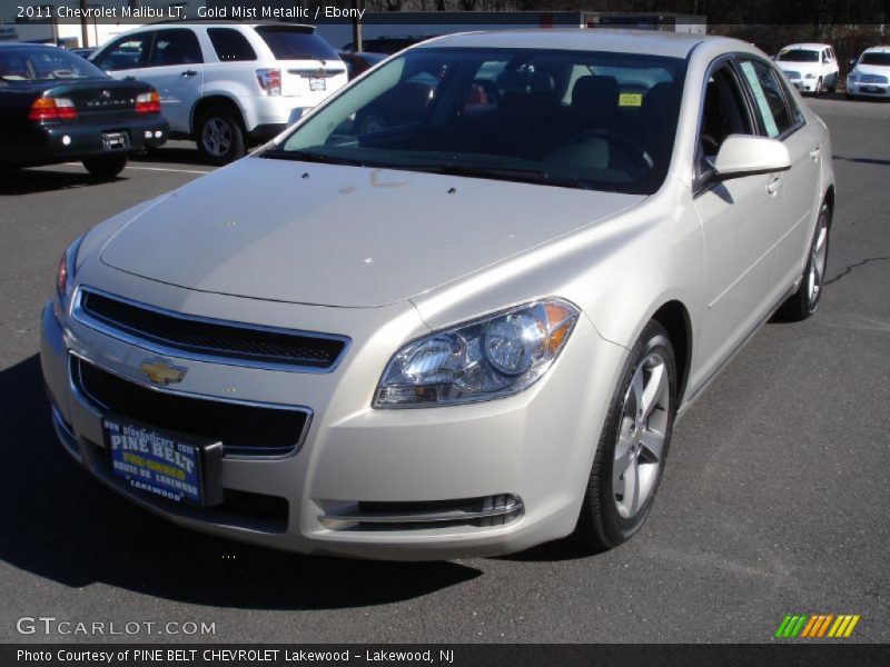 Gold Mist Metallic / Ebony 2011 Chevrolet Malibu LT