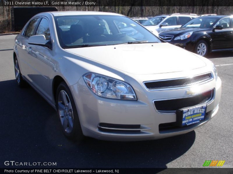 Gold Mist Metallic / Ebony 2011 Chevrolet Malibu LT