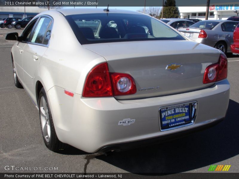 Gold Mist Metallic / Ebony 2011 Chevrolet Malibu LT