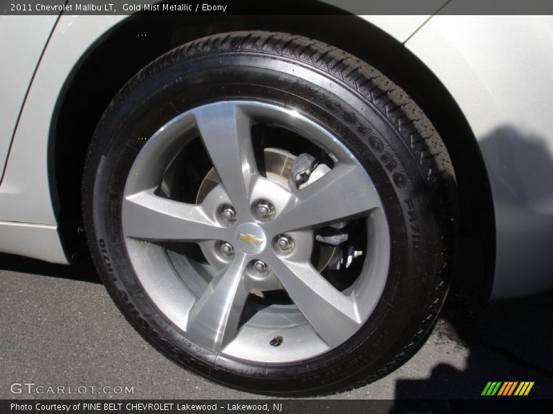 Gold Mist Metallic / Ebony 2011 Chevrolet Malibu LT