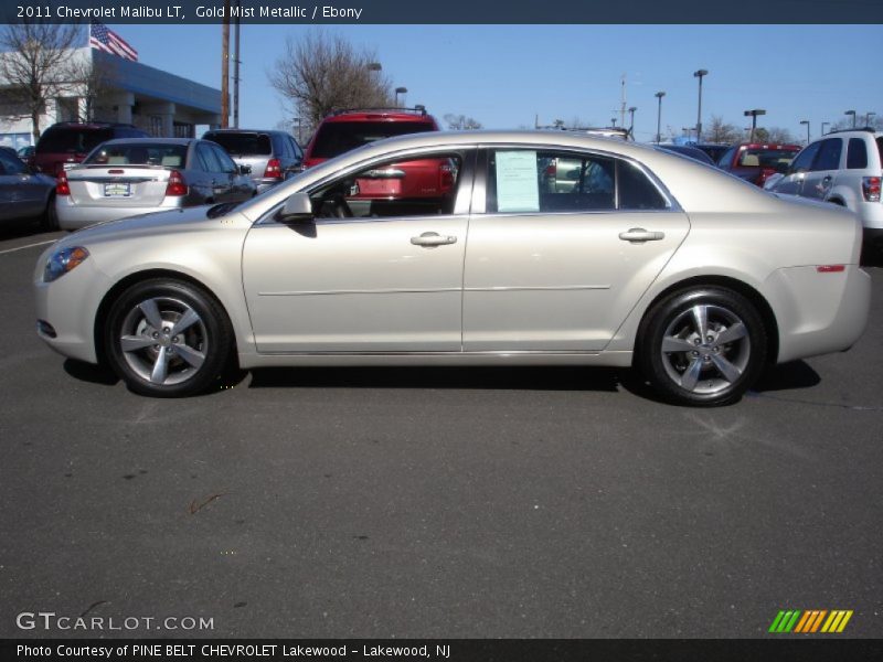 Gold Mist Metallic / Ebony 2011 Chevrolet Malibu LT