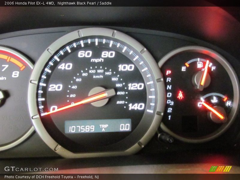 Nighthawk Black Pearl / Saddle 2006 Honda Pilot EX-L 4WD