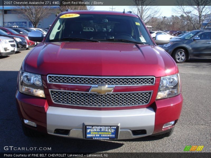 Sport Red Metallic / Ebony 2007 Chevrolet Avalanche Z71 4WD