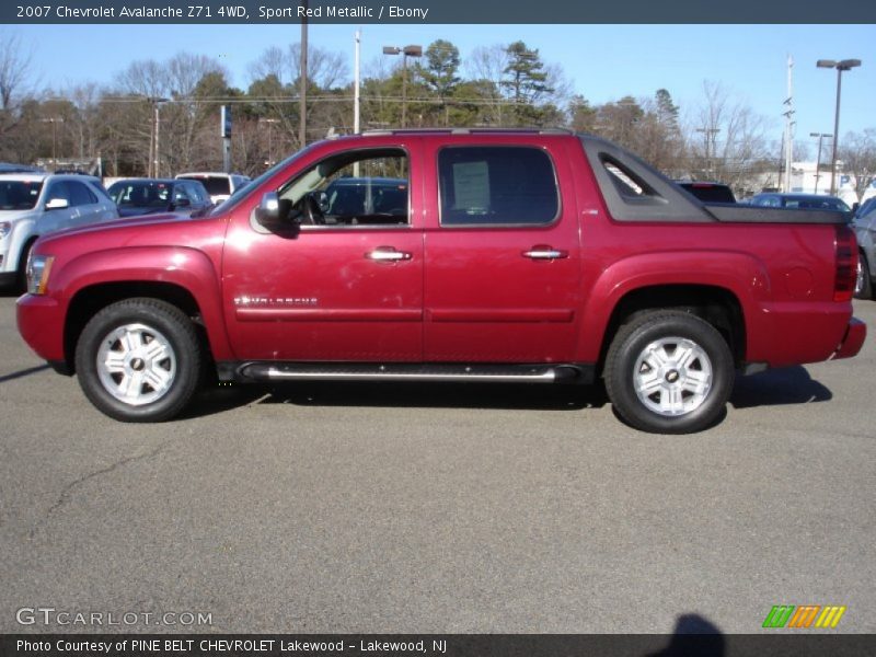 Sport Red Metallic / Ebony 2007 Chevrolet Avalanche Z71 4WD