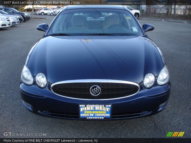 Midnight Blue Metallic / Gray 2007 Buick LaCrosse CX
