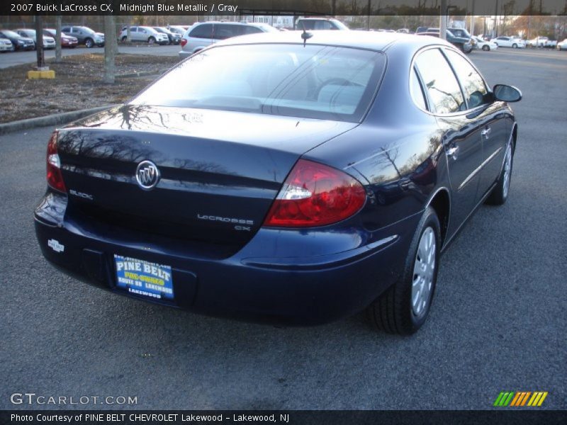 Midnight Blue Metallic / Gray 2007 Buick LaCrosse CX