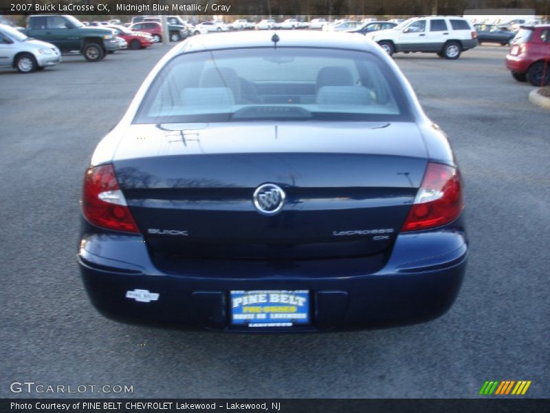 Midnight Blue Metallic / Gray 2007 Buick LaCrosse CX