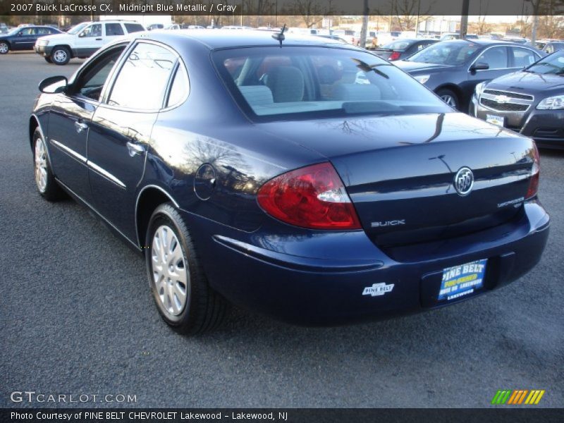 Midnight Blue Metallic / Gray 2007 Buick LaCrosse CX