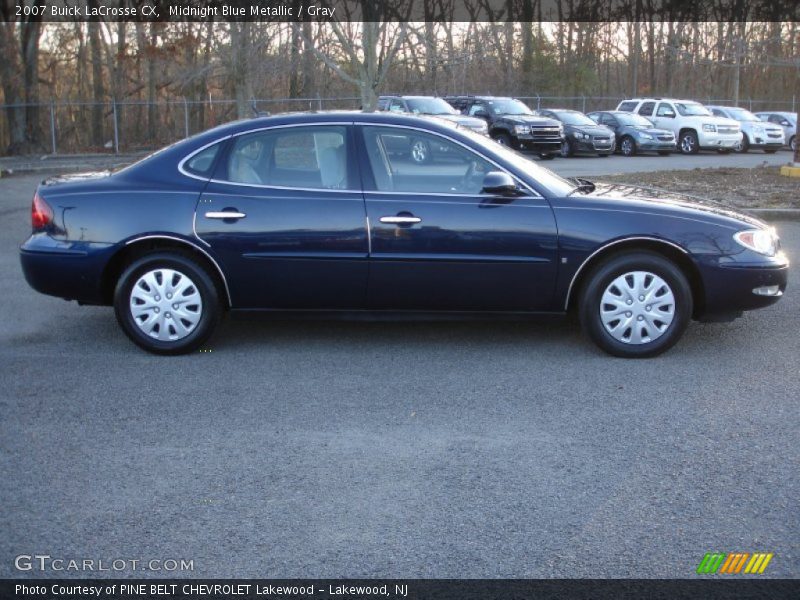 Midnight Blue Metallic / Gray 2007 Buick LaCrosse CX