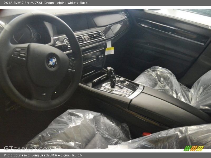 Alpine White / Black 2012 BMW 7 Series 750Li Sedan