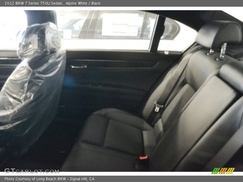 Alpine White / Black 2012 BMW 7 Series 750Li Sedan