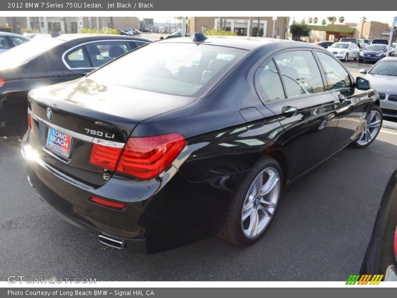 Jet Black / Black 2012 BMW 7 Series 750Li Sedan